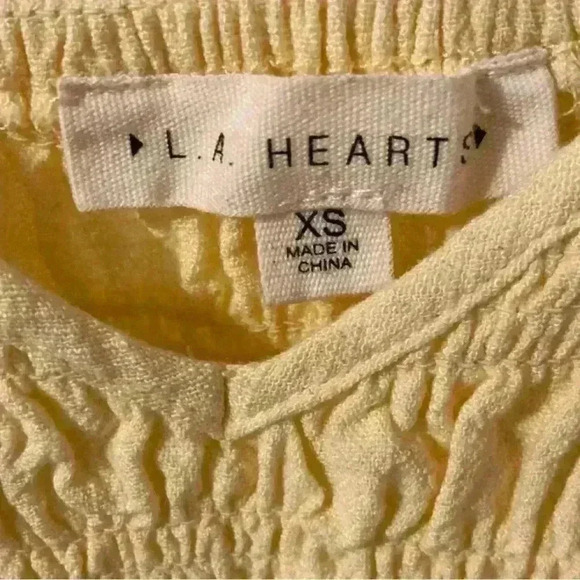 L.A. Hearts yellow babydoll tank - Picture 4 of 8